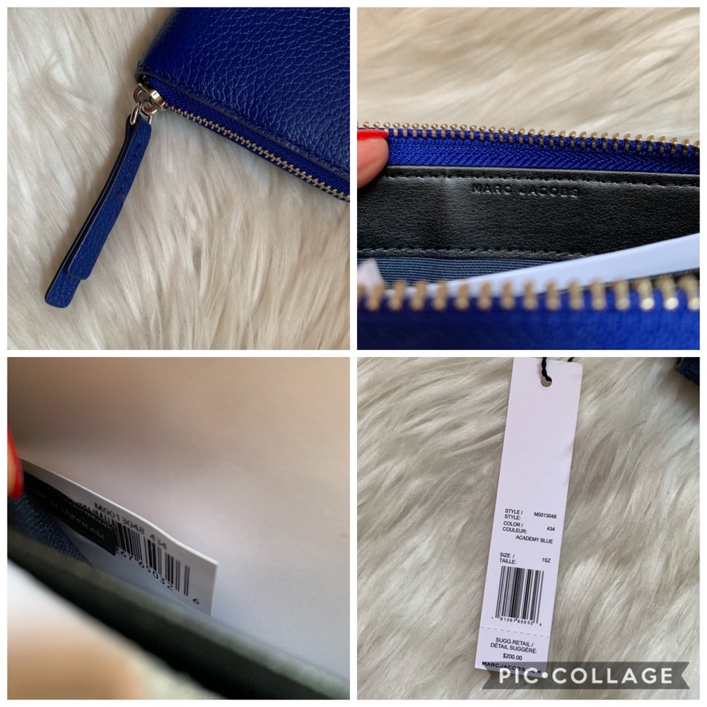 New! MARC JACOBS Leather Zip Around Wallet - Picture 7 of 7